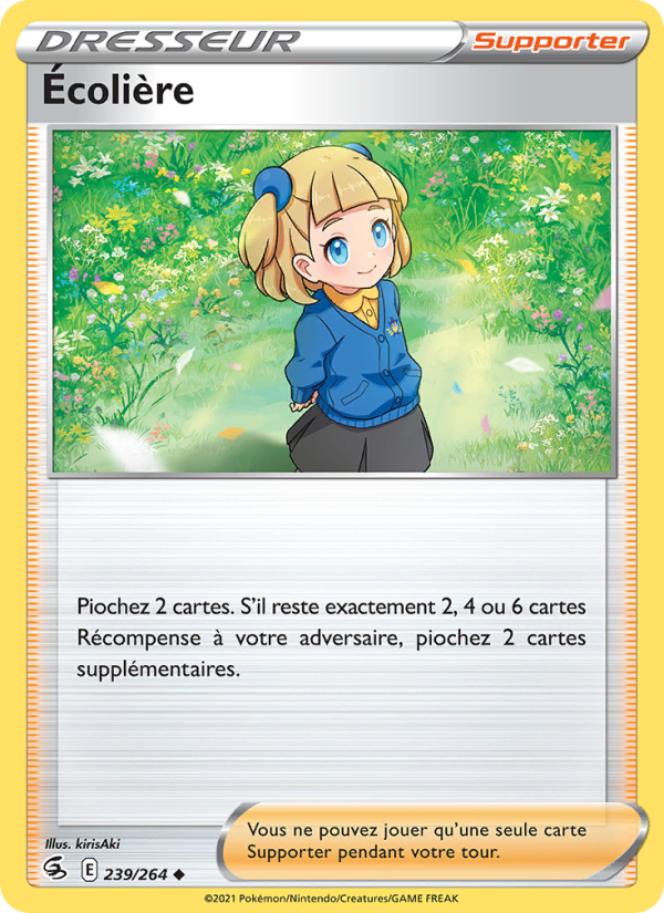 Écolière 239 — Poing de Fusion (French Pokémon TCG card)