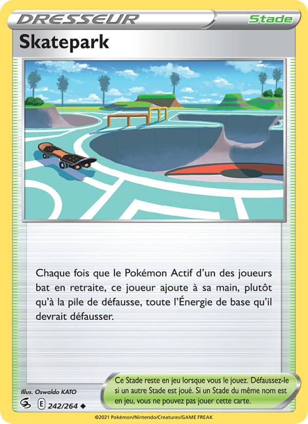 Skatepark 242 — Poing de Fusion (French Pokémon TCG card)