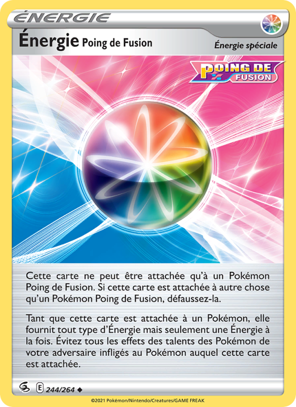 Énergie Poing de Fusion 244 — Poing de Fusion (French Pokémon TCG card)