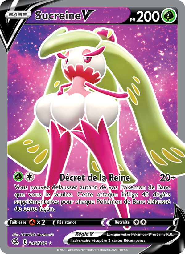 Sucreine V 246 — Poing de Fusion (French Pokémon TCG card)