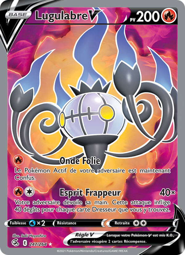 Lugulabre V 247 — Poing de Fusion (French Pokémon TCG card)
