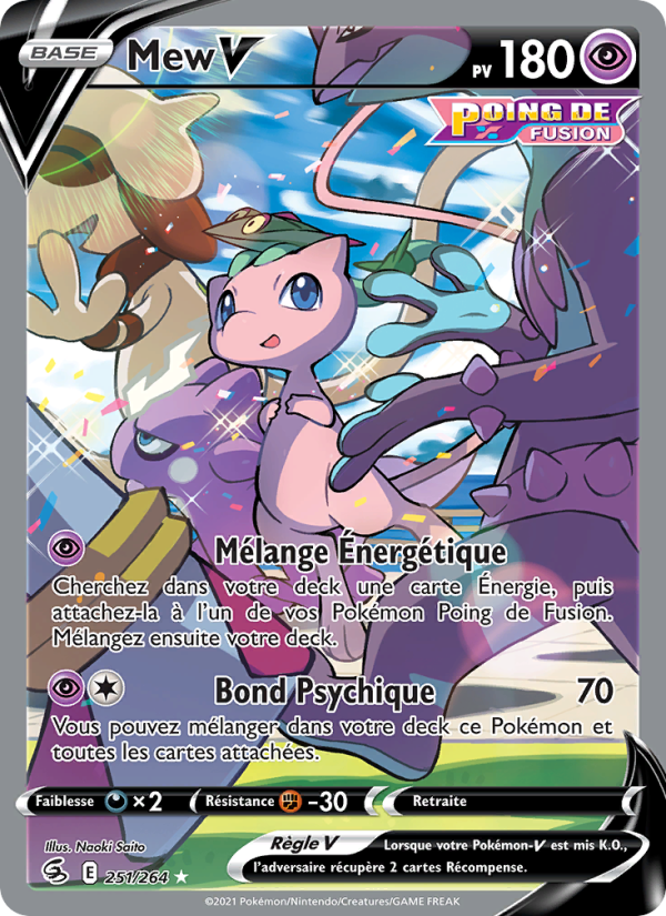 Mew V 251 — Poing de Fusion (French Pokémon TCG card)