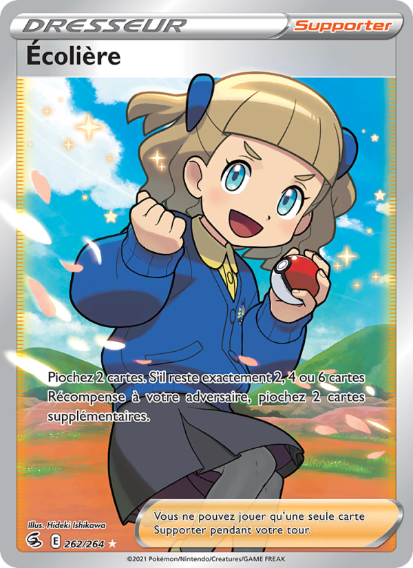Écolière 262 — Poing de Fusion (French Pokémon TCG card)