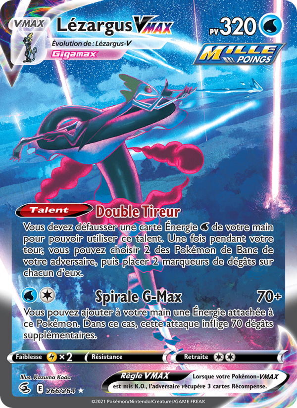 Lézargus VMAX 266 — Poing de Fusion (French Pokémon TCG card)