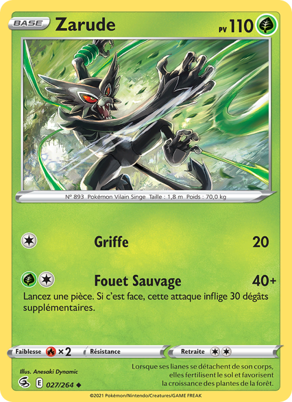 Zarude 27 — Poing de Fusion (French Pokémon TCG card)