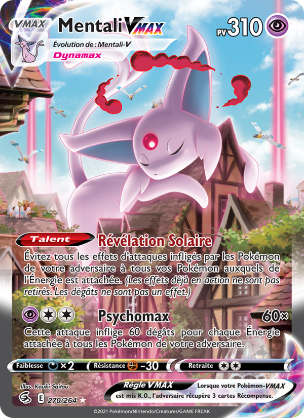 Mentali VMAX 270 — Poing de Fusion (French Pokémon TCG card)