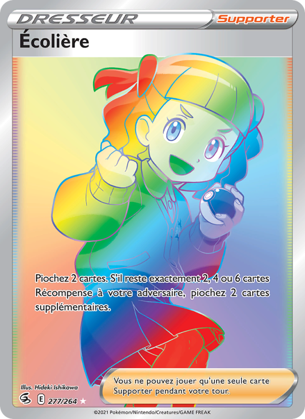 Écolière 277 — Poing de Fusion (French Pokémon TCG card)