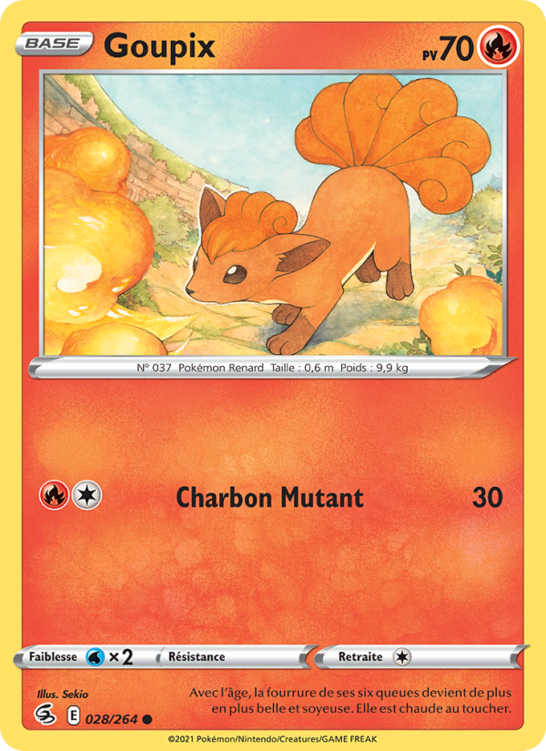 Goupix 28 — Poing de Fusion (French Pokémon TCG card)