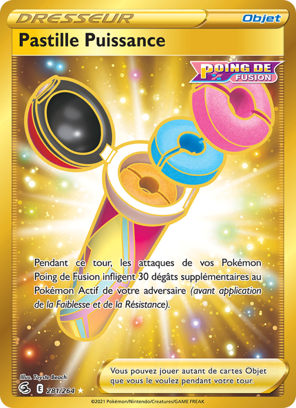 Pastille Puissance 281 — Poing de Fusion (French Pokémon TCG card)