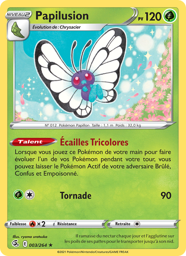 Papilusion 3 — Poing de Fusion (French Pokémon TCG card)