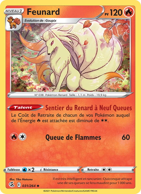 Feunard 31 — Poing de Fusion (French Pokémon TCG card)