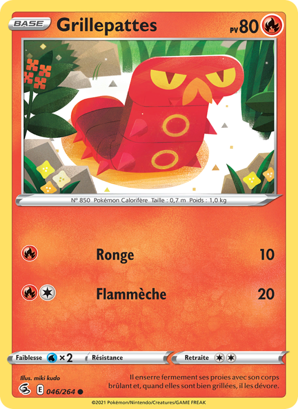 Grillepattes 46 — Poing de Fusion (French Pokémon TCG card)