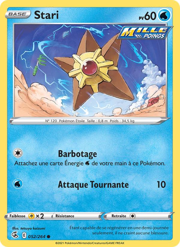 Stari 52 — Poing de Fusion (French Pokémon TCG card)