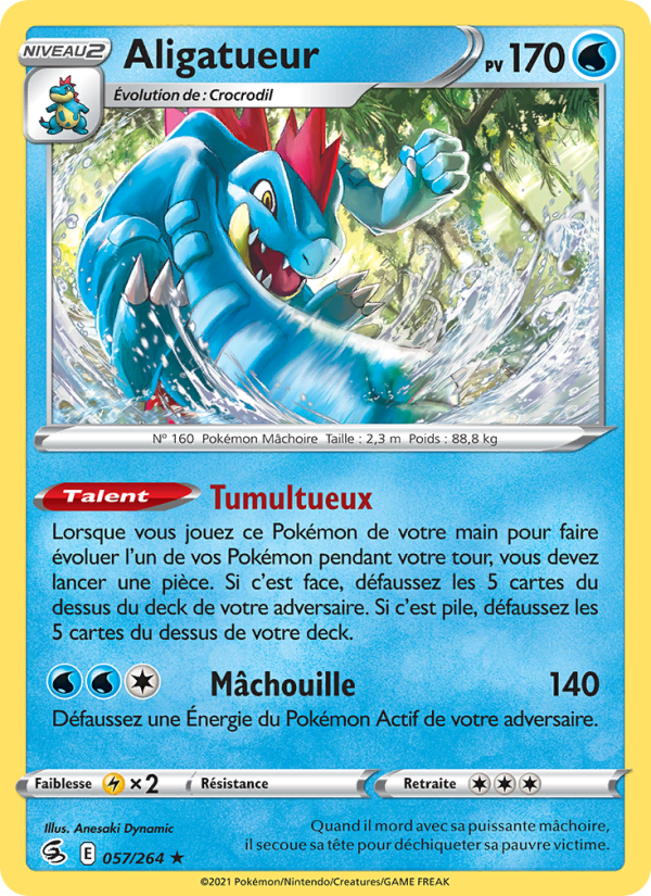 Aligatueur 57 — Poing de Fusion (French Pokémon TCG card)