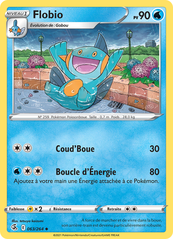 Flobio 63 — Poing de Fusion (French Pokémon TCG card)