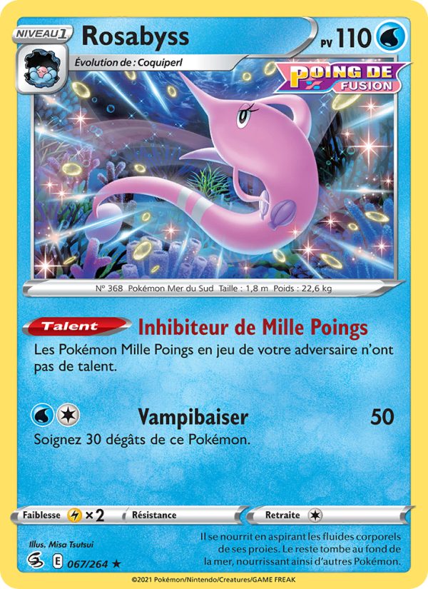 Rosabyss 67 — Poing de Fusion (French Pokémon TCG card)