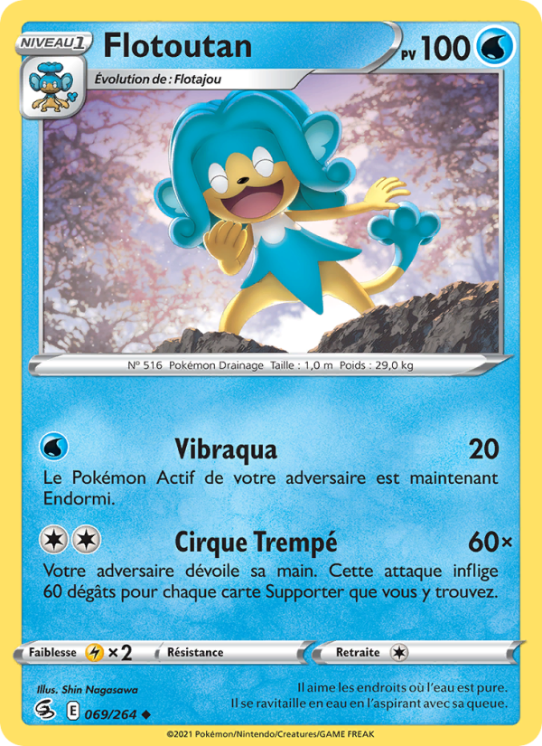 Flotoutan 69 — Poing de Fusion (French Pokémon TCG card)
