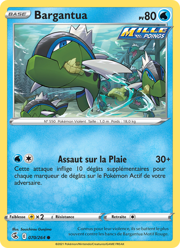 Bargantua 70 — Poing de Fusion (French Pokémon TCG card)