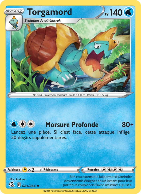 Torgamord 81 — Poing de Fusion (French Pokémon TCG card)