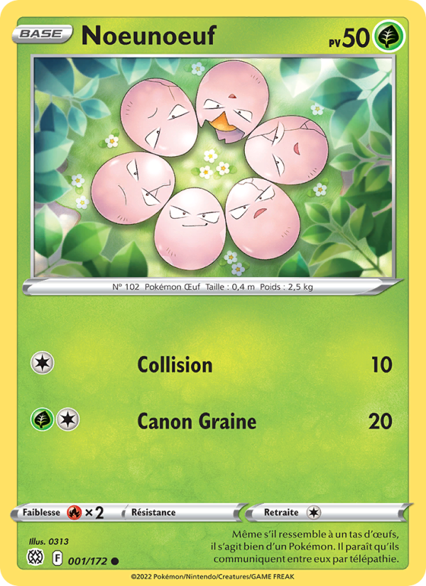 Noeunoeuf 001 — Stars Étincelantes (French Pokémon TCG card)