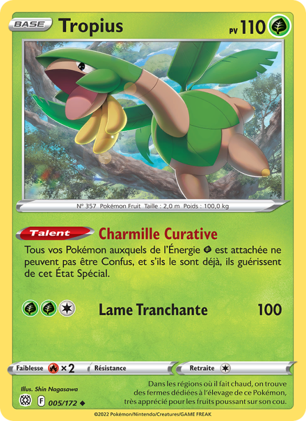 Tropius 005 — Stars Étincelantes (French Pokémon TCG card)