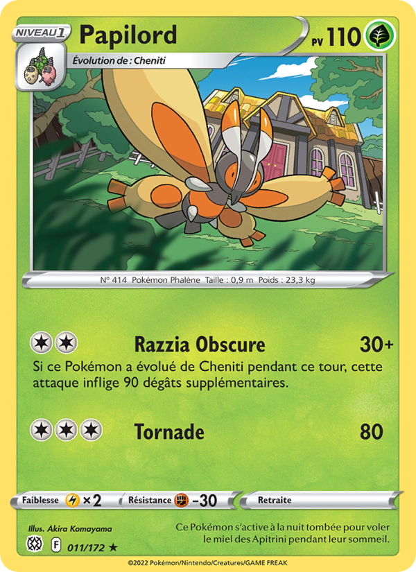 Papilord 011 — Stars Étincelantes (French Pokémon TCG card)