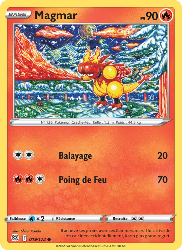 Magmar 019 — Stars Étincelantes (French Pokémon TCG card)