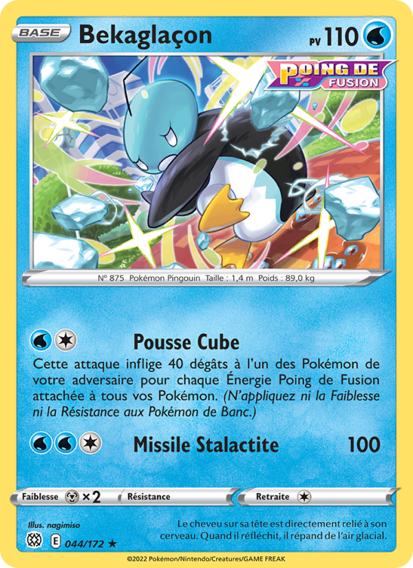 Bekaglaçon 044 — Stars Étincelantes (French Pokémon TCG card)