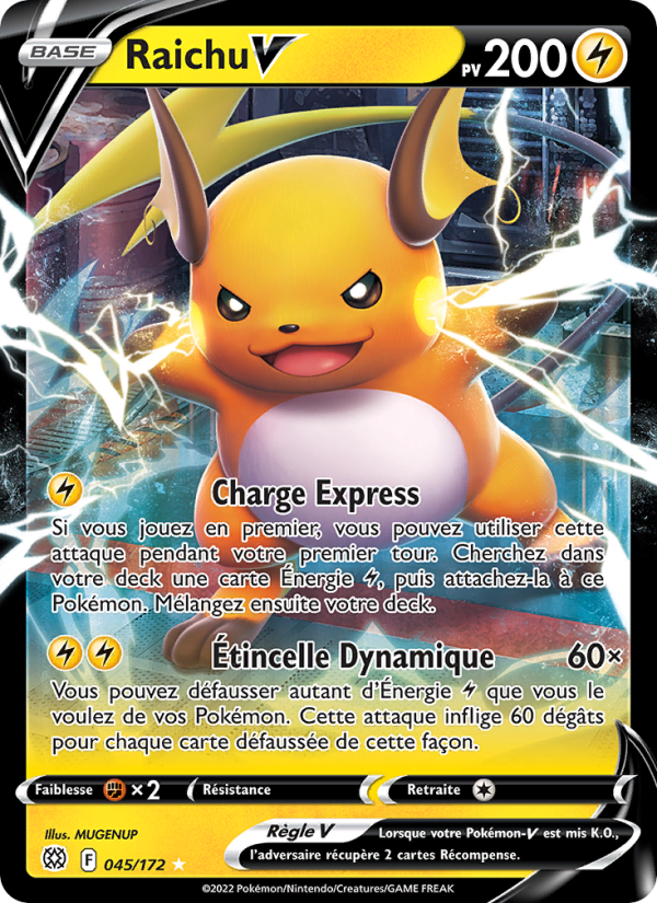 Raichu V 045 — Stars Étincelantes (French Pokémon TCG card)