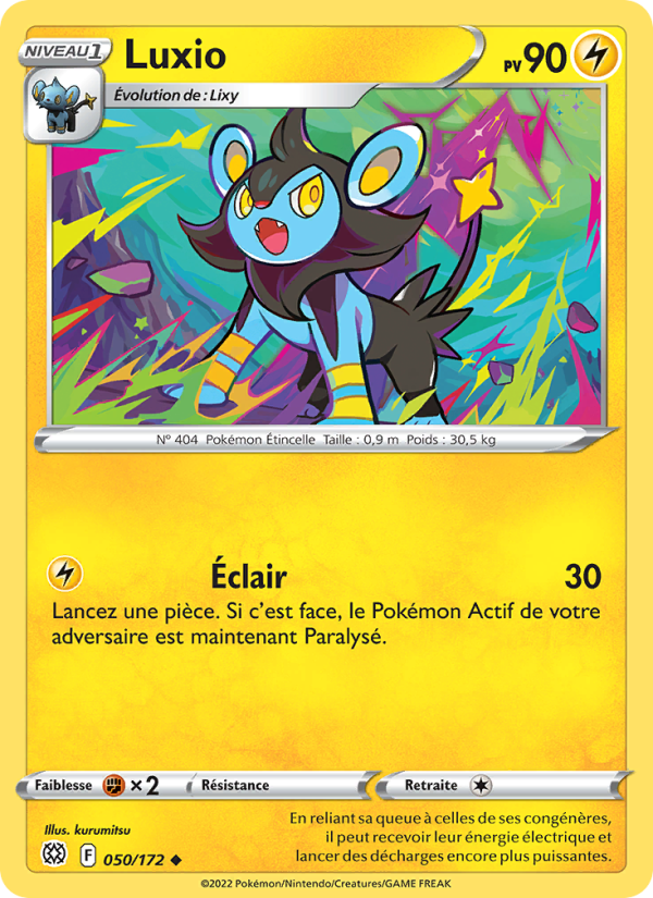Luxio 050 — Stars Étincelantes (French Pokémon TCG card)