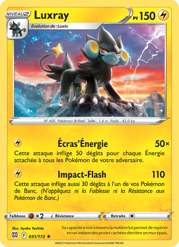 Luxray 051 — Stars Étincelantes (French Pokémon TCG card)
