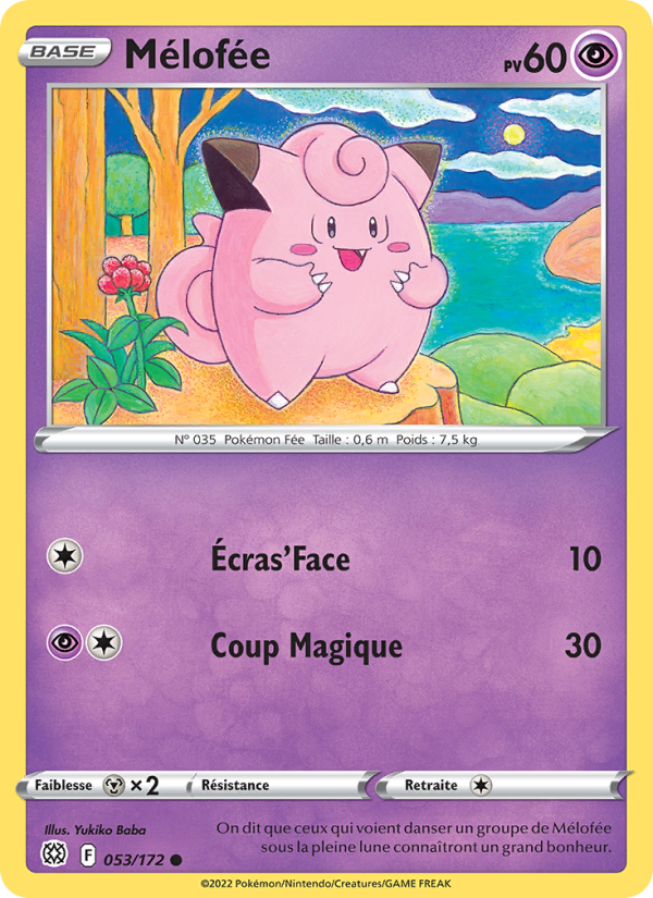 Mélofée 053 — Stars Étincelantes (French Pokémon TCG card)