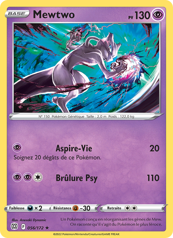 Mewtwo 056 — Stars Étincelantes (French Pokémon TCG card)