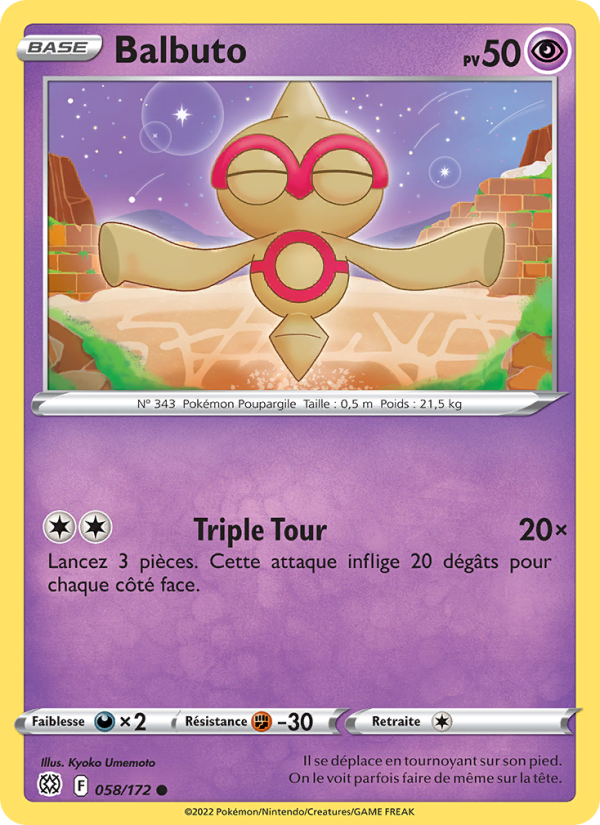 Balbuto 058 — Stars Étincelantes (French Pokémon TCG card)