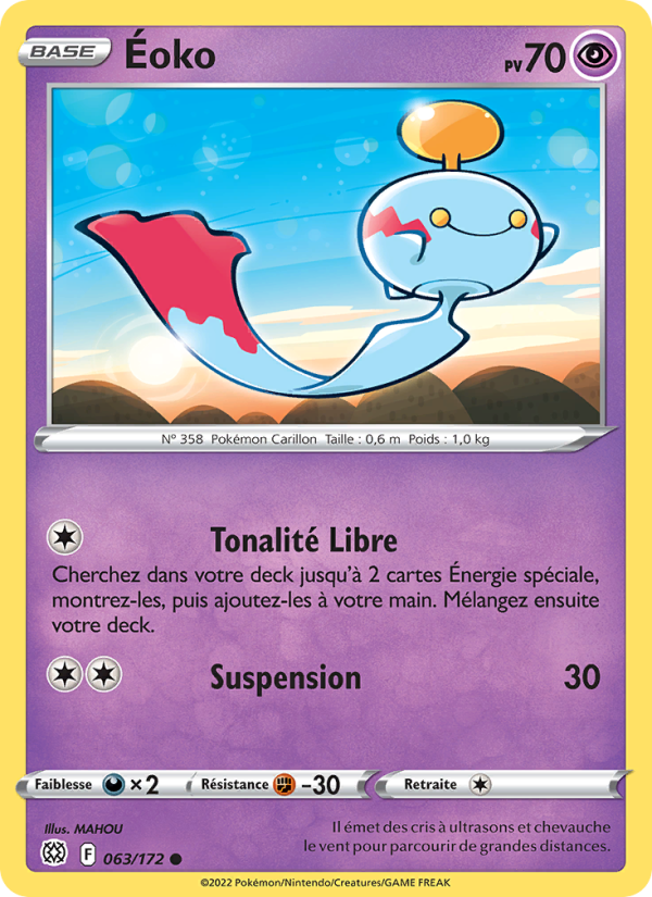 Éoko 063 — Stars Étincelantes (French Pokémon TCG card)