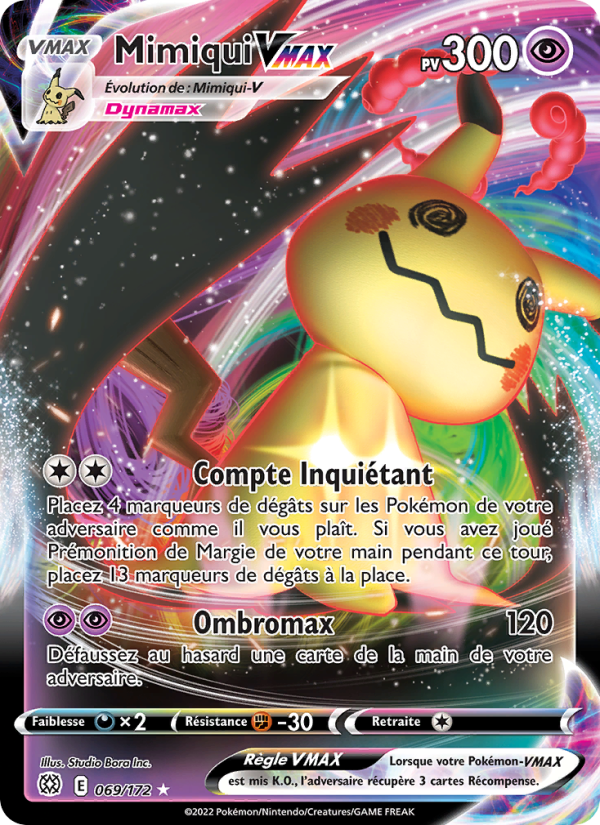 Mimiqui VMAX 069 — Stars Étincelantes (French Pokémon TCG card)