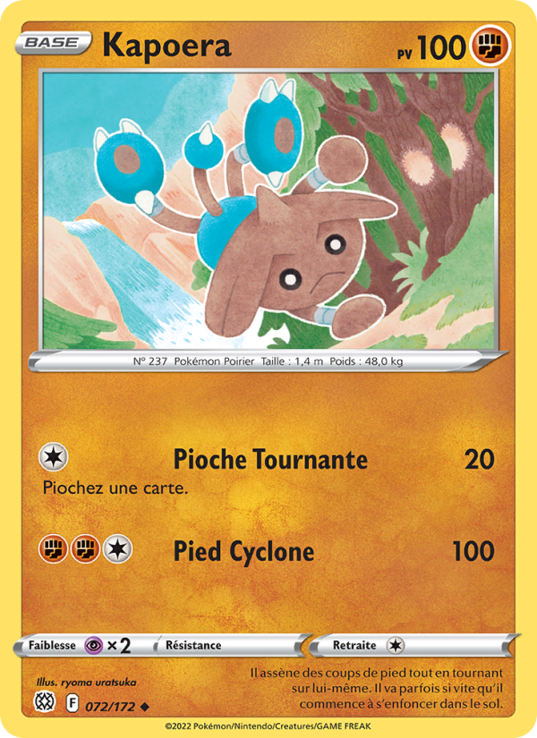 Kapoera 072 — Stars Étincelantes (French Pokémon TCG card)