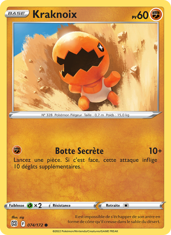 Kraknoix 074 — Stars Étincelantes (French Pokémon TCG card)