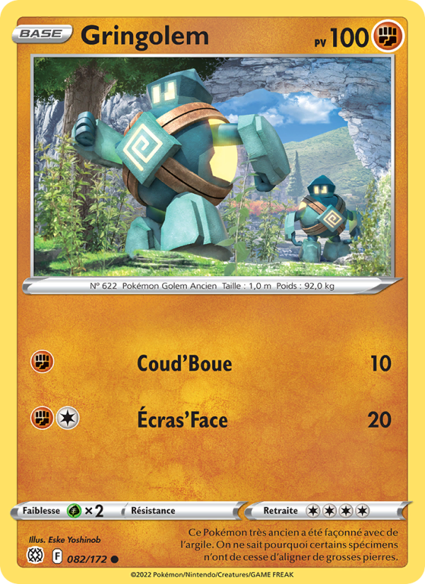 Gringolem 082 — Stars Étincelantes (French Pokémon TCG card)