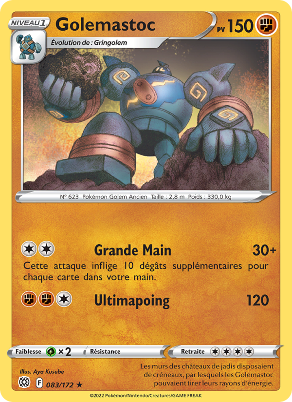 Golemastoc 083 — Stars Étincelantes (French Pokémon TCG card)