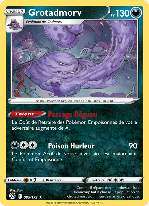 Grotadmorv 085 — Stars Étincelantes (French Pokémon TCG card)