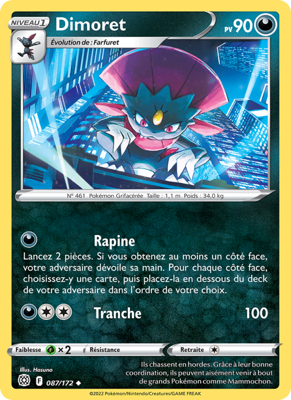 Dimoret 087 — Stars Étincelantes (French Pokémon TCG card)