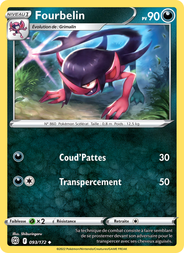 Fourbelin 093 — Stars Étincelantes (French Pokémon TCG card)