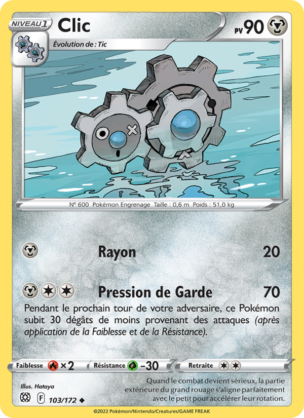 Clic 103 — Stars Étincelantes (French Pokémon TCG card)
