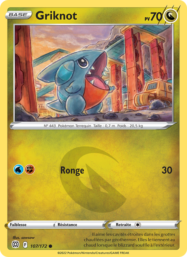 Griknot 107 — Stars Étincelantes (French Pokémon TCG card)