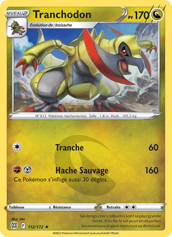 Tranchodon 112 — Stars Étincelantes (French Pokémon TCG card)