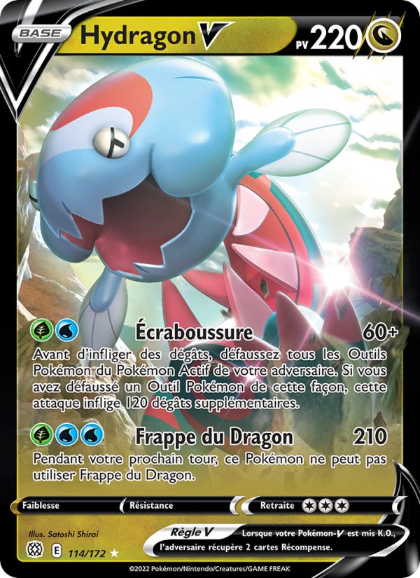 Hydragon V 114 — Stars Étincelantes (French Pokémon TCG card)