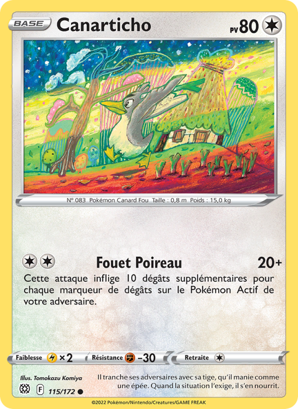 Canarticho 115 — Stars Étincelantes (French Pokémon TCG card)