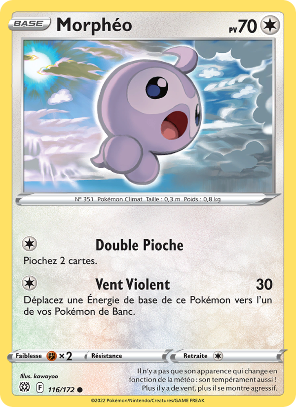 Morphéo 116 — Stars Étincelantes (French Pokémon TCG card)