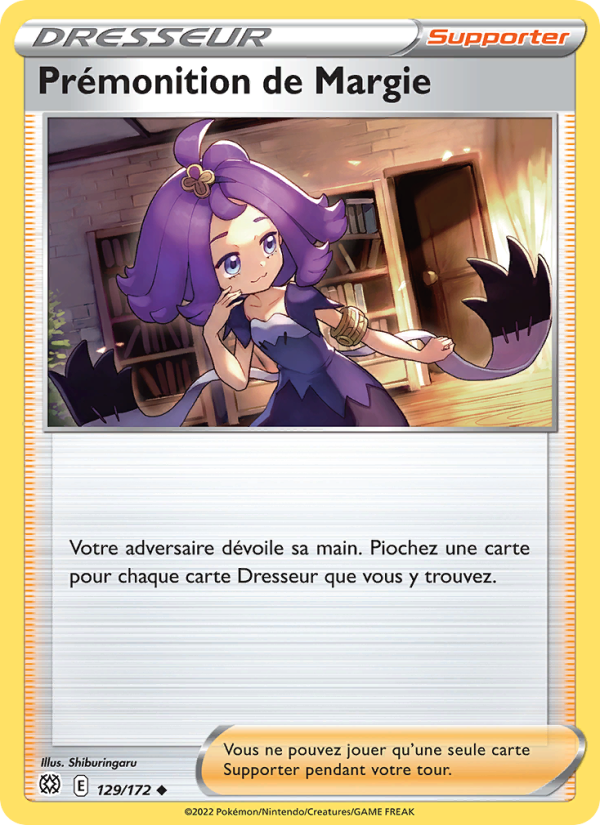 Prémonition de Margie 129 — Stars Étincelantes (French Pokémon TCG card)